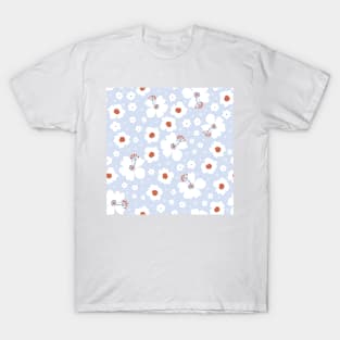 Pattern with hand drawn flowers T-Shirt